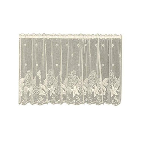 Heritage Lace Heritage Lace 6155E-6030 60 x 30 in. Seascape Tier - Ecru 6155E-6030